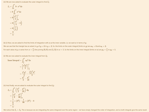 Solution of double integral question