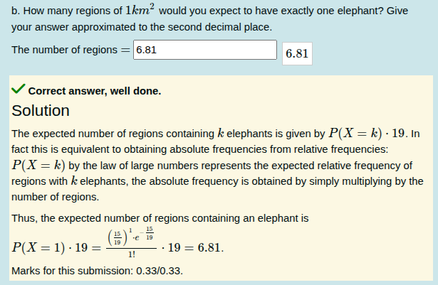 Same question in English, used for entrance test