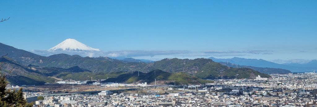 Scenic photograph from Shizuoka looking towards Mount Fuji