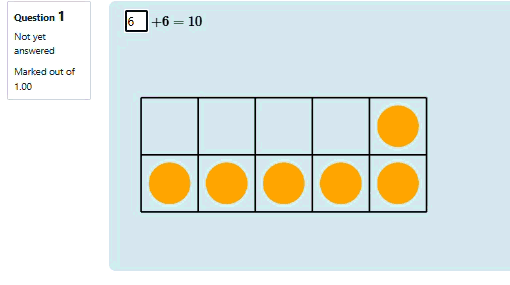 A 10 frame for supporting addition.
