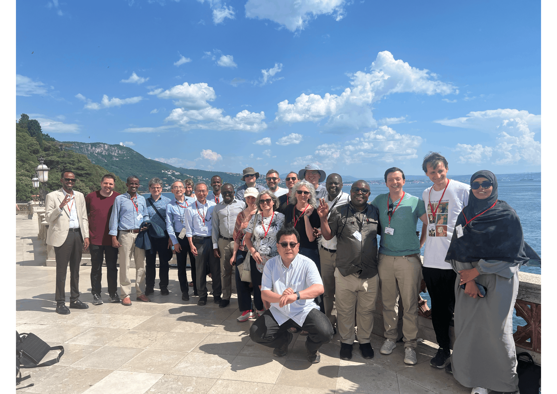 Participants at Miramare Castle