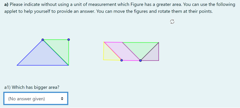 Using Tangram pieces