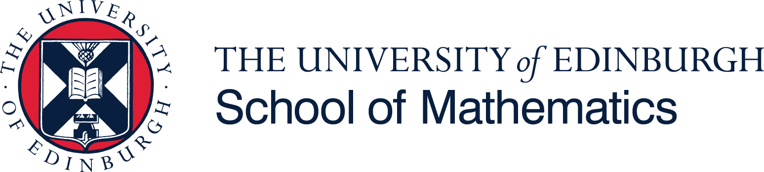 The School of Mathematics, University of Edinburgh Logo